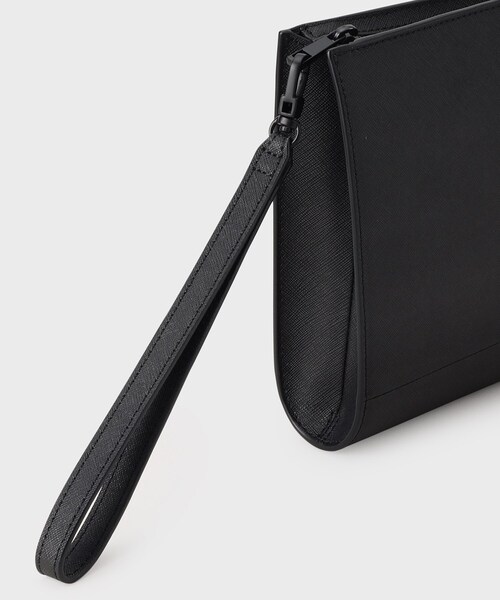 tk.TAKEO KIKUCHI(ティーケータケオキクチ)の「リアルレザークラッチ(冠婚葬祭OK)(クラッチバッグ・メンズ・ブラック/ブラック系1/ブラック系・00)」の5枚目の写真