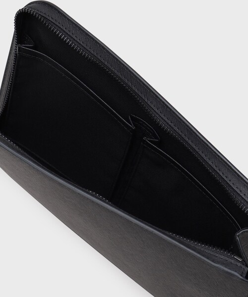 tk.TAKEO KIKUCHI(ティーケータケオキクチ)の「リアルレザークラッチ(冠婚葬祭OK)(クラッチバッグ・メンズ・ブラック/ブラック系1/ブラック系・00)」の7枚目の写真