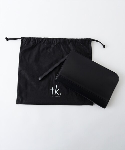 tk.TAKEO KIKUCHI(ティーケータケオキクチ)の「リアルレザークラッチ(冠婚葬祭OK)(クラッチバッグ・メンズ・ブラック/ブラック系1/ブラック系・00)」の18枚目の写真
