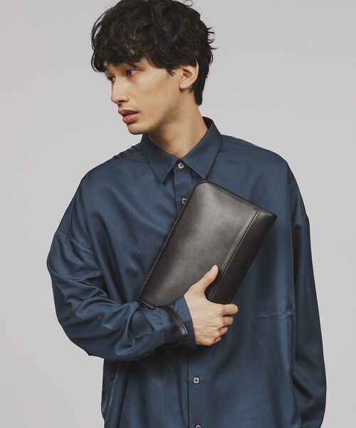 tk.TAKEO KIKUCHI(ティーケータケオキクチ)の「リアルレザークラッチ(冠婚葬祭OK)(クラッチバッグ・メンズ・ブラック/ブラック系1/ブラック系・00)」の22枚目の写真