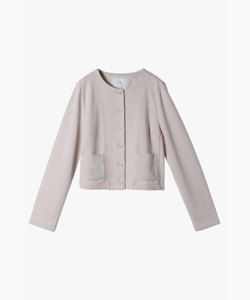 セール】ノーカラー ジャケット（ノーカラージャケット）｜To b. by