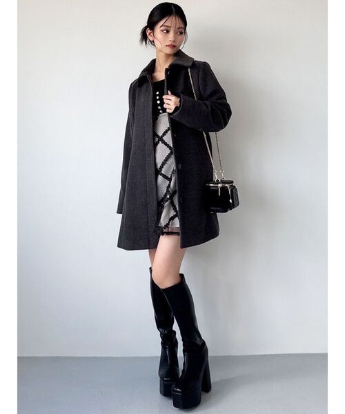 ドッキングフレアミニニットワンピース（ワンピース）｜RESEXXY