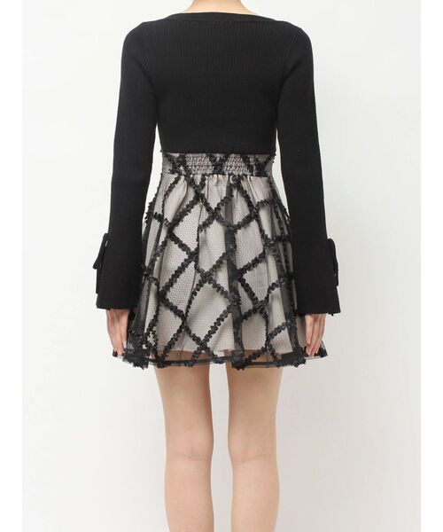 RESEXXY（リゼクシー）の「ドッキングフレアミニニットワンピース【完売カラーは品番：1526103220で販売中】（ワンピース・レディース・レッド/ラベンダー/ネイビー/ブラック/ピンク・FREE）」の19枚目の写真