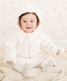 SLAP SLIP BABY | アニマルクマウサギ恐竜ボアバギーオールベビー(70~80cm)(その他ベビーウェア)