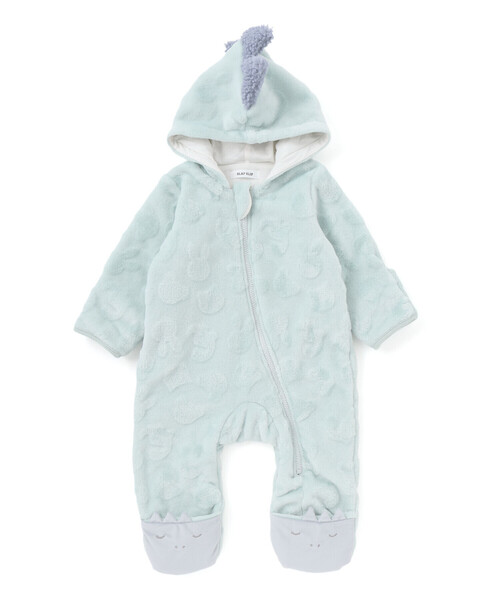 SLAP SLIP BABY（スラップスリップベビー）の「アニマルクマウサギ恐竜ボアバギーオールベビー(70~80cm)（その他ベビーウェア・キッズ・オフホワイト/グリーン/ピンク・FREE）」の3枚目の写真