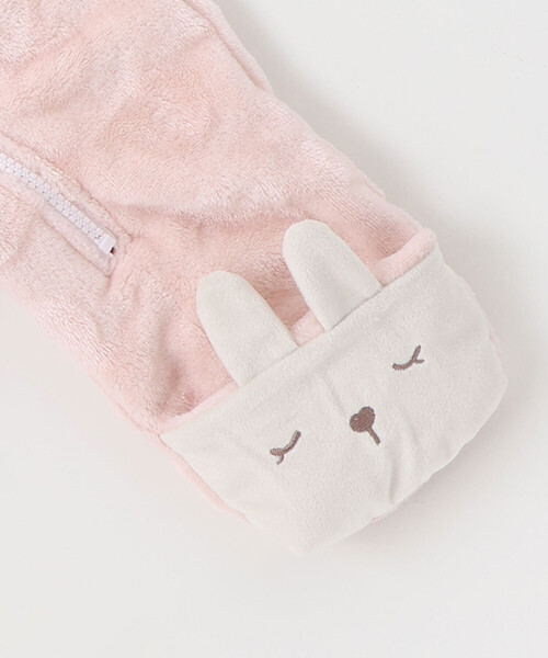 SLAP SLIP BABY（スラップスリップベビー）の「アニマルクマウサギ恐竜ボアバギーオールベビー(70~80cm)（その他ベビーウェア・キッズ・オフホワイト/グリーン/ピンク・FREE）」の18枚目の写真