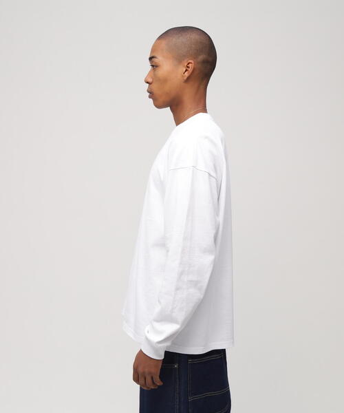 AVIREX(アヴィレックス)の「《WEB&DEPOT限定》CORE LOGO L/S T-SHIRT / コアロゴ 長袖Tシャツ(Tシャツ/カットソー・レディース・ホワイト系2/その他/ダークグリーン系/ブラック・F)」の14枚目の写真