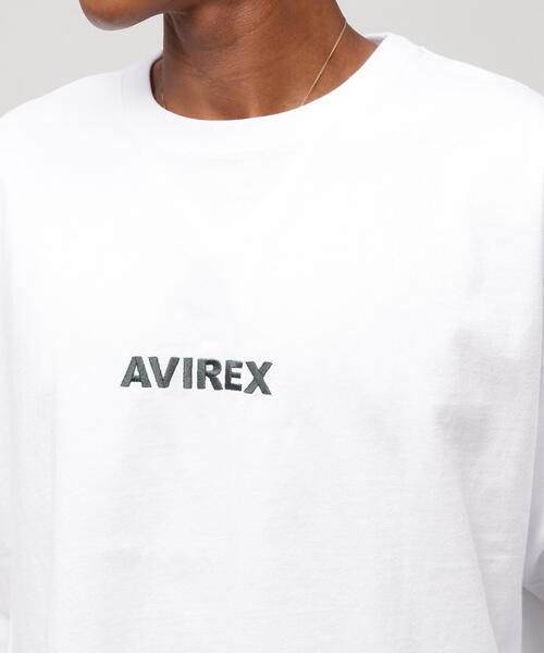 AVIREX(アヴィレックス)の「《WEB&DEPOT限定》CORE LOGO L/S T-SHIRT / コアロゴ 長袖Tシャツ(Tシャツ/カットソー・レディース・ホワイト系2/その他/ダークグリーン系/ブラック・F)」の16枚目の写真