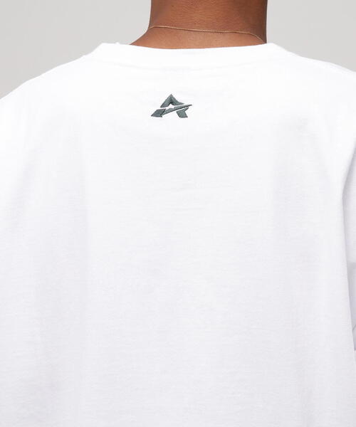 AVIREX(アヴィレックス)の「《WEB&DEPOT限定》CORE LOGO L/S T-SHIRT / コアロゴ 長袖Tシャツ(Tシャツ/カットソー・レディース・ホワイト系2/その他/ダークグリーン系/ブラック・F)」の19枚目の写真