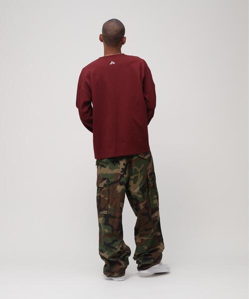 AVIREX(アヴィレックス)の「《WEB&DEPOT限定》CORE LOGO L/S T-SHIRT / コアロゴ 長袖Tシャツ(Tシャツ/カットソー・レディース・ホワイト系2/その他/ダークグリーン系/ブラック・F)」の21枚目の写真