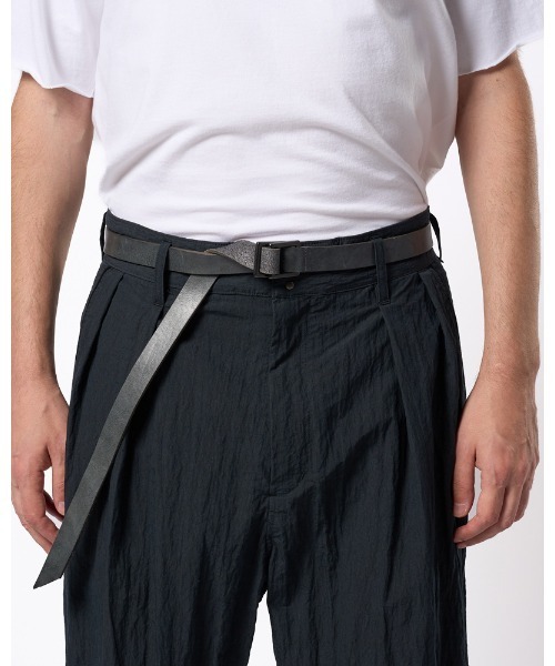 wjk(ダヴルジェイケイ)の「W-ring long belt(ベルト・メンズ・ブラック/グレー・FREE)」の2枚目の写真