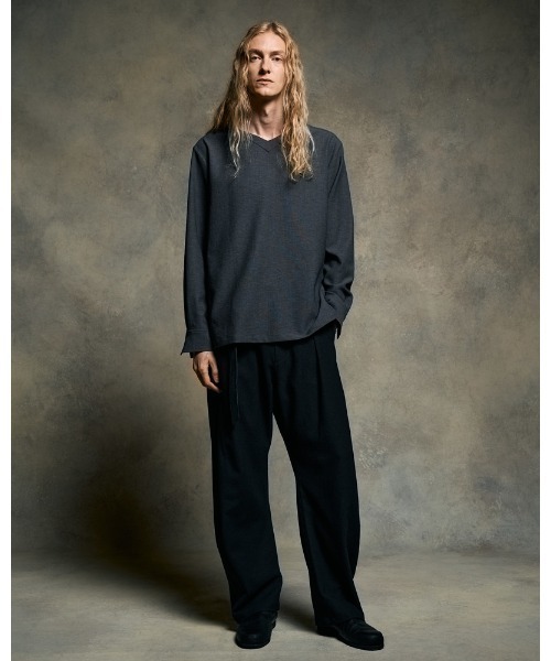 wjk(ダヴルジェイケイ)の「W-ring long belt(ベルト・メンズ・ブラック/グレー・FREE)」の20枚目の写真