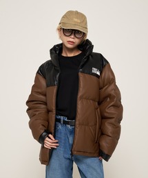 FIRST DOWN（ファーストダウン）の「バブルダウンジャケット カラーレザー（ダウンジャケット/コート）」