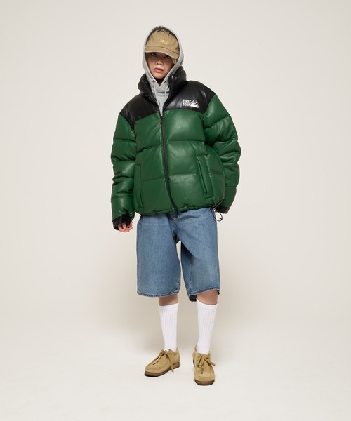 FIRST DOWN（ファーストダウン）の「バブルダウンジャケット カラーレザー（ダウンジャケット/コート・メンズ・レッド/ブラウン/グリーン/ブラック・S/M/L/XL）」の19枚目の写真