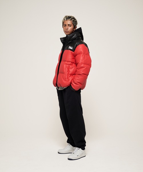 FIRST DOWN（ファーストダウン）の「バブルダウンジャケット カラーレザー（ダウンジャケット/コート・メンズ・レッド/ブラウン/グリーン/ブラック・S/M/L/XL）」の21枚目の写真