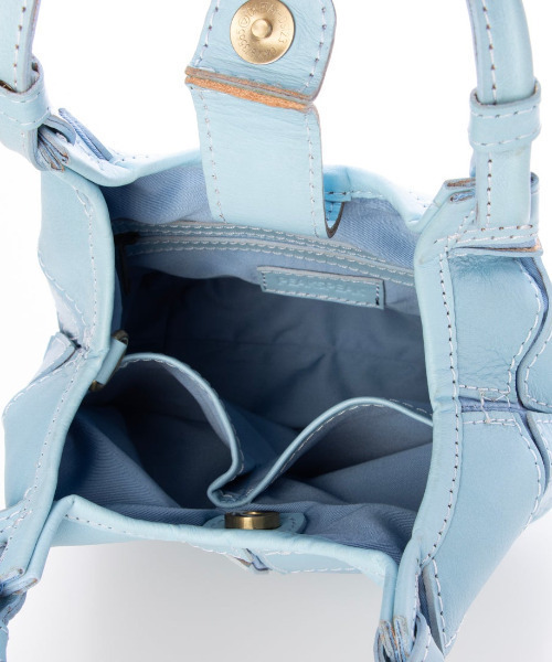 PEAKS PEAK（ピークスピーク）の「【訳あり商品】ピークスピーク PEAKS PEAK / 牛革パッチワーク2wayトートS（トートバッグ・レディース・サックスブルー・FREE）」の4枚目の写真