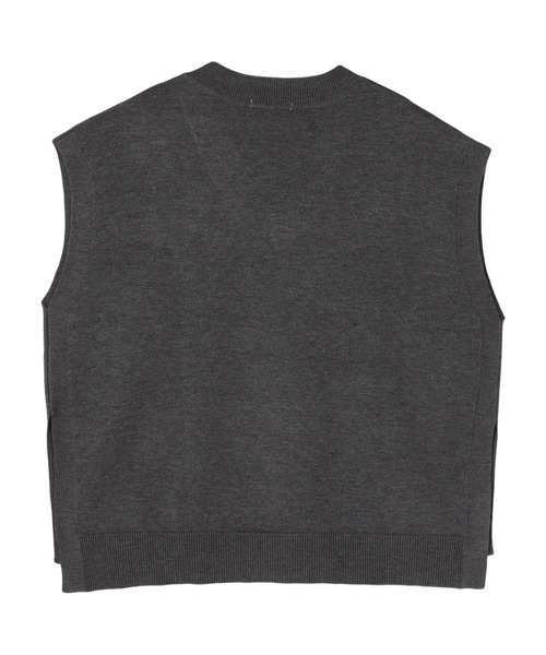 TOKYO SHIRTS(トウキョウシャツ)の「アンチピリング 深Vネック ベスト(ベスト・レディース・グレー/ブラウン/ネイビー・M/L)」の5枚目の写真