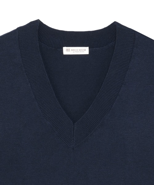 TOKYO SHIRTS(トウキョウシャツ)の「アンチピリング 深Vネック ベスト(ベスト・レディース・グレー/ブラウン/ネイビー・M/L)」の16枚目の写真