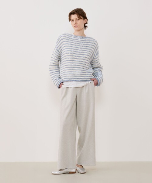 ウールサキソニー イージーワイドパンツ（その他パンツ）｜GALERIE VIE