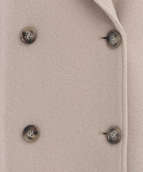 Andemiu（アンデミュウ）の「メルトンウールスタンドロングコート493954（チェスターコート・レディース・ブラウン/ベージュ/ブラック/トップグレー・SMALL/MEDIUM）」の9枚目の写真