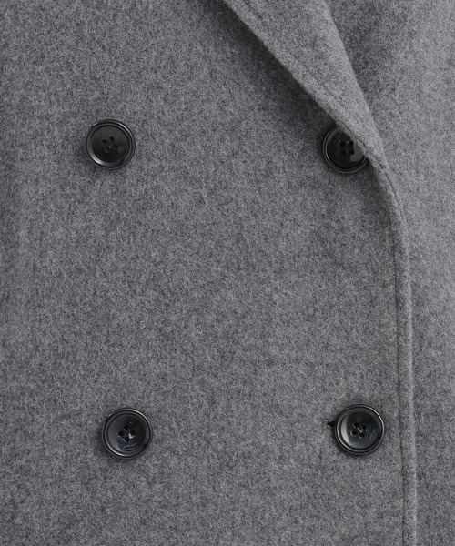 Andemiu（アンデミュウ）の「メルトンウールスタンドロングコート493954（チェスターコート・レディース・ブラウン/ベージュ/ブラック/トップグレー・SMALL/MEDIUM）」の5枚目の写真