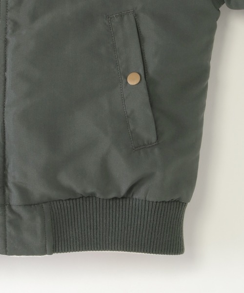 ikka（イッカ）の「【2WAY】リバーシブルボアブルゾン（110~160cm）（ブルゾン・キッズ・オリーブ/ダークグレー・S/M/L/XL/XS）」の8枚目の写真