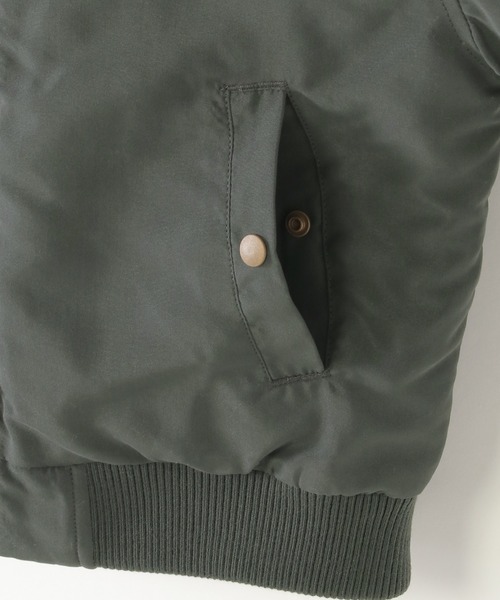 ikka（イッカ）の「【2WAY】リバーシブルボアブルゾン（110~160cm）（ブルゾン・キッズ・オリーブ/ダークグレー・S/M/L/XL/XS）」の9枚目の写真