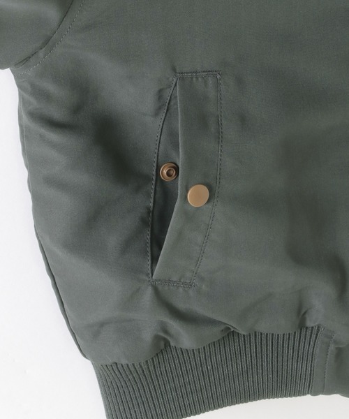 ikka（イッカ）の「【2WAY】リバーシブルボアブルゾン（110~160cm）（ブルゾン・キッズ・オリーブ/ダークグレー・S/M/L/XL/XS）」の10枚目の写真