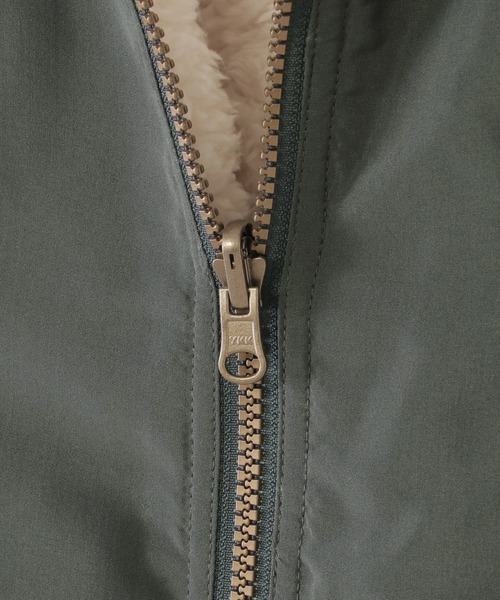 ikka（イッカ）の「【2WAY】リバーシブルボアブルゾン（110~160cm）（ブルゾン・キッズ・オリーブ/ダークグレー・S/M/L/XL/XS）」の11枚目の写真
