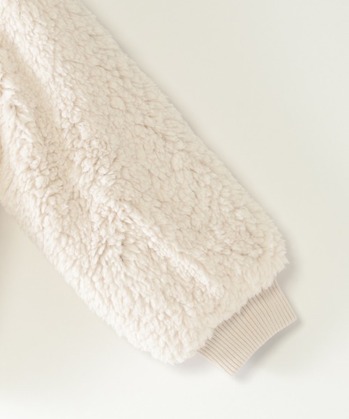 ikka（イッカ）の「【2WAY】リバーシブルボアブルゾン（110~160cm）（ブルゾン・キッズ・オリーブ/ダークグレー・S/M/L/XL/XS）」の17枚目の写真