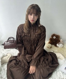 アズノウアズ　ASKNOWASチェック柄前開きチュニックワンピース　サイズ表記なし大きいサイズ美品　肩幅ラグラン脇下104丈８８センチ　羽織 ワンピース ●釦並んで前タックワンピース