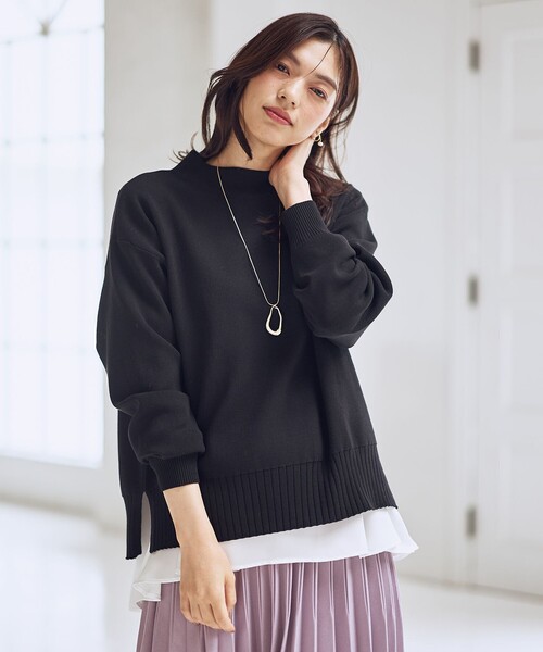 5色展開】ハイネックデイリーニット（ニット/セーター）｜ANY（エニィ