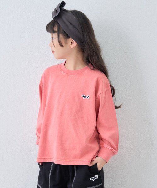 PENNEYS(ぺニーズ)の「【KIDS】【FOX×TYPY】ピグメント加工ワンポイントロンTEE(Tシャツ/カットソー・キッズ・ブルー/グリーン/レッド/チャコールグレー/ベージュ・110/130/150)」の9枚目の写真