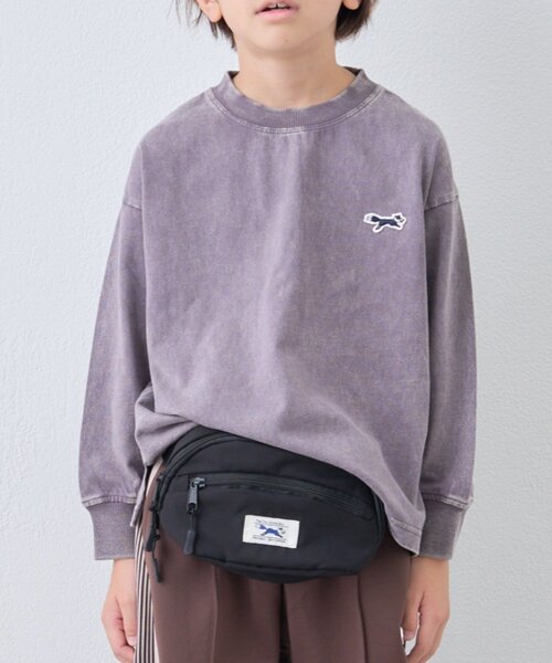 PENNEYS(ぺニーズ)の「【KIDS】【FOX×TYPY】ピグメント加工ワンポイントロンTEE(Tシャツ/カットソー・キッズ・ブルー/グリーン/レッド/チャコールグレー/ベージュ・110/130/150)」の17枚目の写真