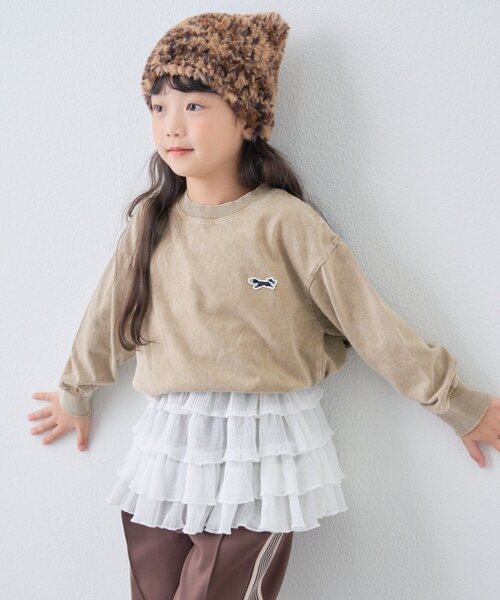 PENNEYS(ぺニーズ)の「【KIDS】【FOX×TYPY】ピグメント加工ワンポイントロンTEE(Tシャツ/カットソー・キッズ・ブルー/グリーン/レッド/チャコールグレー/ベージュ・110/130/150)」の19枚目の写真