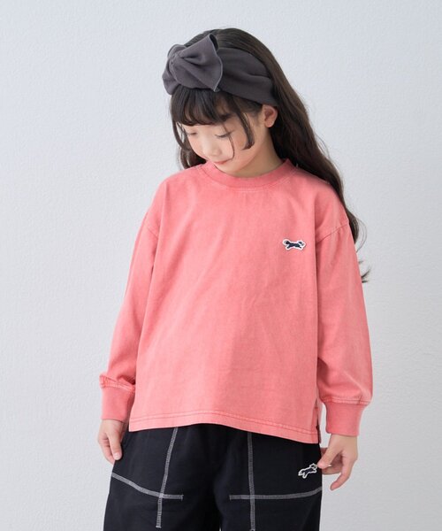 PENNEYS(ぺニーズ)の「【KIDS】【FOX×TYPY】ピグメント加工ワンポイントロンTEE(Tシャツ/カットソー・キッズ・ブルー/グリーン/レッド/チャコールグレー/ベージュ・110/130/150)」の20枚目の写真