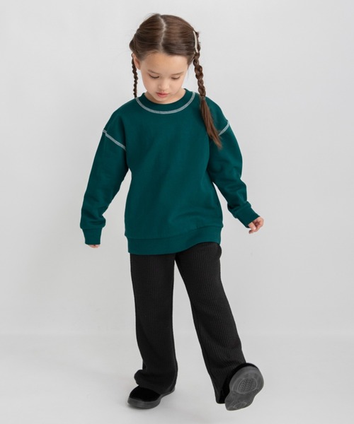 DRC branshes（ディーアールシーブランシェス）の「【WEB限定/DRC】リブニットフレアパンツ（その他パンツ・キッズ・アイボリー/ブラック/チャコールグレー/パープル/マスタード・140/100/150/130/120/110/90）」の22枚目の写真