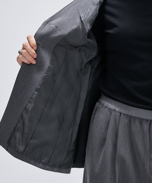 cloenc（クロエンス）の「【セットアップ／マシンウォッシュ】ツイルフレアジレ（ベスト・レディース・ナチュラル/ダークグレー・01/03/02）」の14枚目の写真