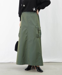 LUCA/LADY LUCK LUCA | LC/LLL 玉虫リブカーゴスカート【セットアップ着用可】(スカート)