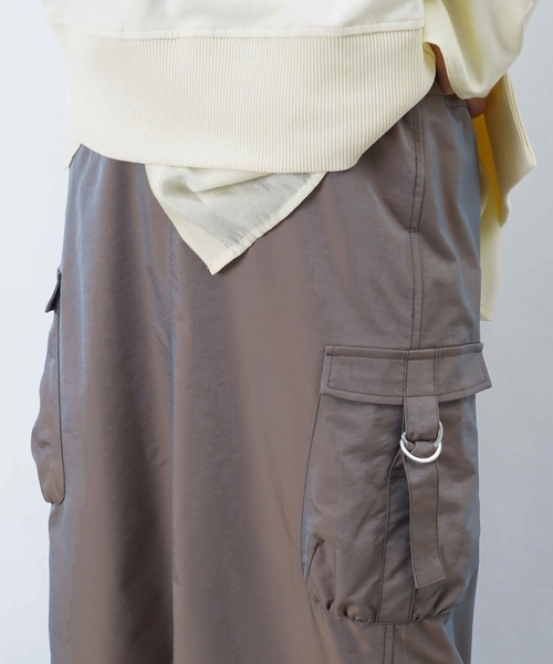 LUCA/LADY LUCK LUCA（ルカ/レディラックルカ）の「LC/LLL 玉虫リブカーゴスカート【セットアップ着用可】（スカート・レディース・グリーン/ベージュ・FREE）」の12枚目の写真