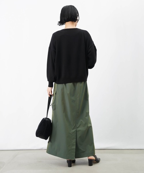 LUCA/LADY LUCK LUCA（ルカ/レディラックルカ）の「LC/LLL 玉虫リブカーゴスカート【セットアップ着用可】（スカート・レディース・グリーン/ベージュ・FREE）」の11枚目の写真