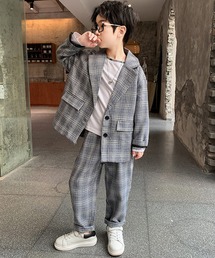 バーバリー　キッズ　セットアップ　チェック　ジャケット　パンツ　140cm バーバリー キッズ セットアップ チェック ジャケット パンツ