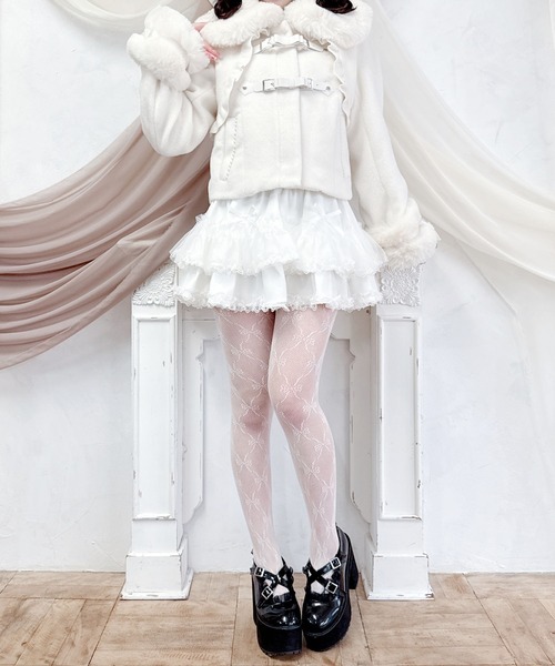 さきまるちゃんコラボ】リボンベルトショートコート（その他アウター