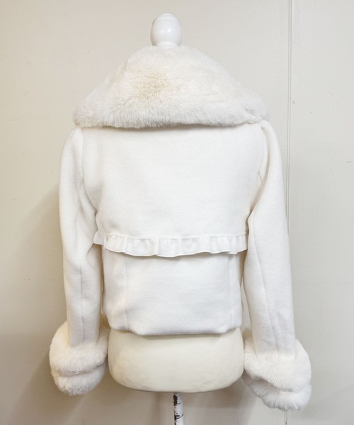 さきまるちゃんコラボ】リボンベルトショートコート（その他アウター