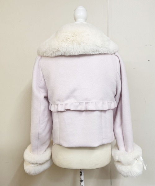 さきまるちゃんコラボ】リボンベルトショートコート（その他アウター