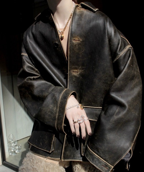 Soierie(ソワリー)の「【ZOZOTOWN 別注】ポム チェーン ネックレス / Pome chain necklace(ネックレス・レディース・シルバー×ゴールド・FREE)」の11枚目の写真