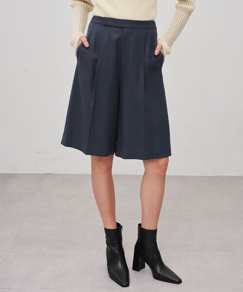 uncrave(アンクレイヴ)の「フランネル バミューダパンツ(その他パンツ・レディース・グレー系/ダルブルー系・1)」の2枚目の写真
