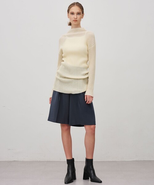 uncrave(アンクレイヴ)の「フランネル バミューダパンツ(その他パンツ・レディース・グレー系/ダルブルー系・1)」の13枚目の写真