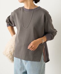 【すっきり抜け感】ケーブルファスナープルオーバー