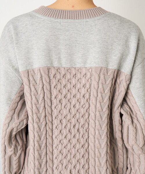 Jena espace merveilleux(ジェナ エスパスメルヴェイユ)の「【すっきり抜け感】ケーブルファスナープルオーバー(Tシャツ/カットソー・レディース・ベージュ/チャコールグレー/グレー・FREE)」の16枚目の写真